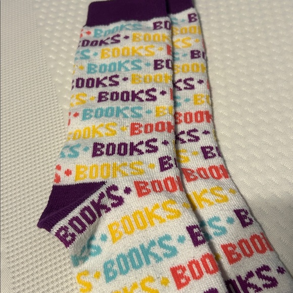 Colorful Books Boot Socks - Picture 2 of 4